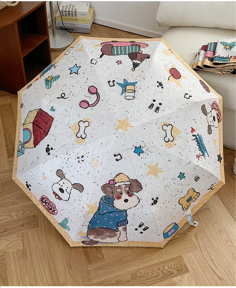 Automatic Uv Protection Sun And Rain Umbrella For Students_voghion.com