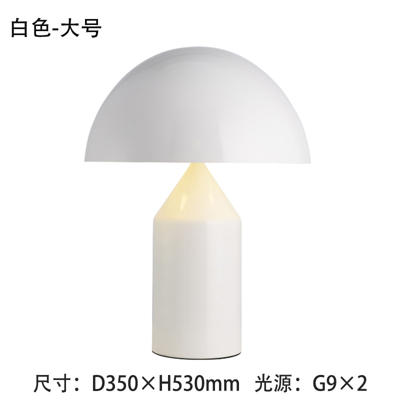 Lámpara de Mesa Moderna de Lujo Ligero, Creativa, de Diseño, para Sala de Estar, Dormitorio, Lámpara de Noche, Estilo Nórdico, Personalizada, Decorativa, con Protección Ocular, en Forma de Hongo