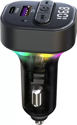 C50 car bluetooth mp3 player bluetooth receiver FM transmitter cigarette lighter type fast charging car charger (Car mp3) - c50