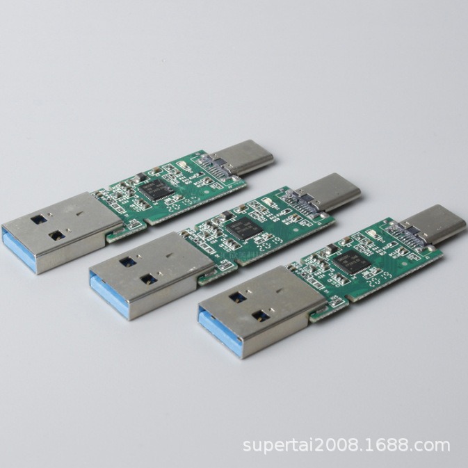 安卓手机U盘半成品芯片 双头Type-C两用u盘USB3.1手机OTG半成品