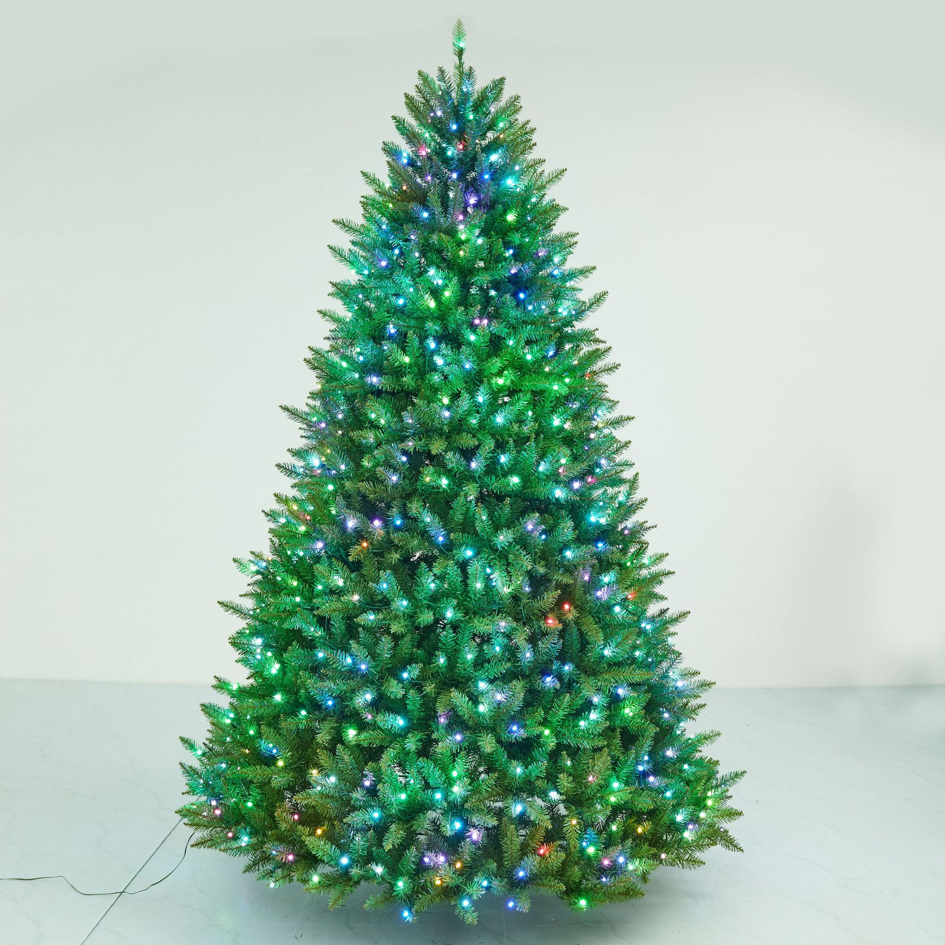 Fuente fábrica decoración navideña PE de alta gama árbol de Navidad híbrido simulación protección del medio ambiente verde árbol automático especial transfronterizo