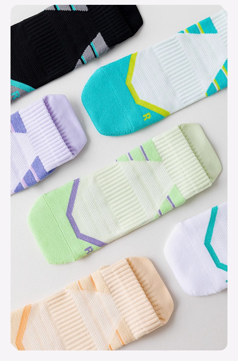 Women's Professional Running Socks Short Style For Spring/Summer Outdoor Marathon Badminton Terry Cloth Bottom Anti Chafing_desvips.com