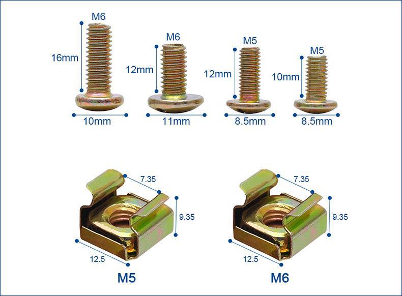 镀彩锌十字大扁头螺丝卡式螺母组合套装 (3).jpg