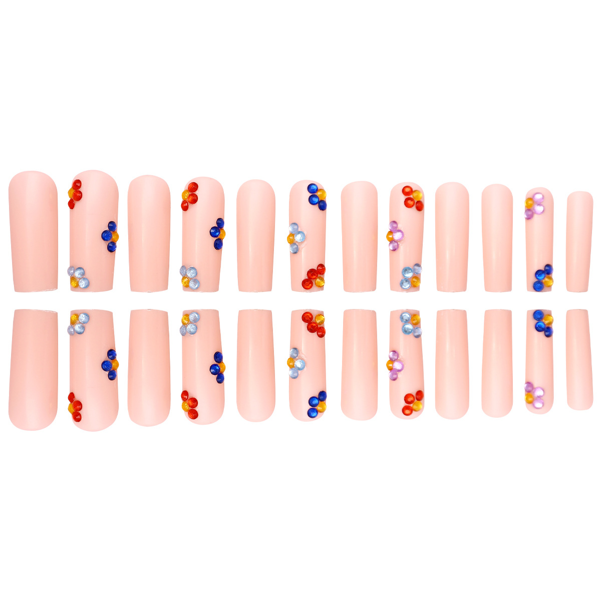 Uñas, uñas, uñas largas europeas y americanas, tubería de agua larga, flores de diamantes, uñas postizas, uñas largas, uñas, uñas, uñas de estilo