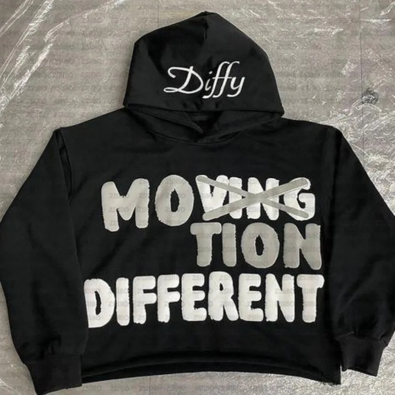 Men's Y2k Gothic Skeleton Flame Print Oversized Hoodie Streetwear_voghion.com