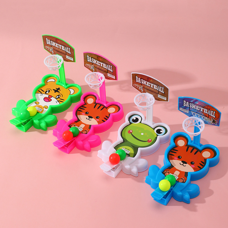 Máquina de baloncesto con dedos de animales Máquina de lanzamiento de baloncesto infantil Juguetes interactivos divertidos de mesa para bebés