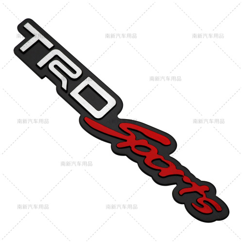 Suitable for Toyota TRDSPORTS aluminum alloy modified car stickers TRDSPORTIVO brushed aluminum stickers
