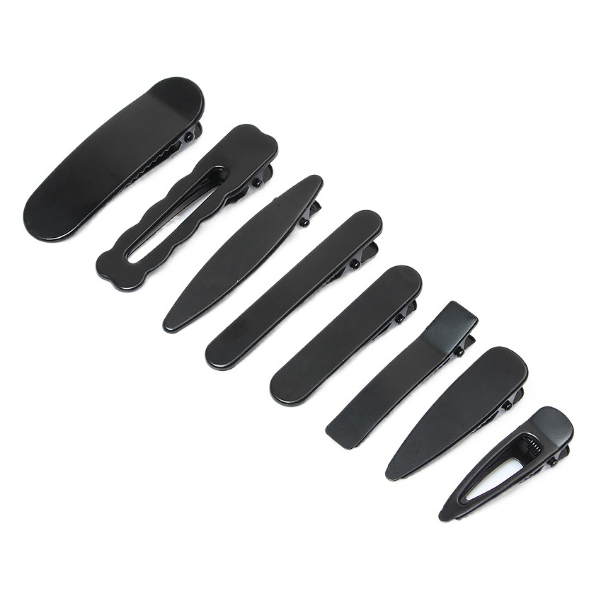 Factory Direct black fashion side clip bangs clip duckbill clip sweet cool broken hair clip metal simple makeup hairpin