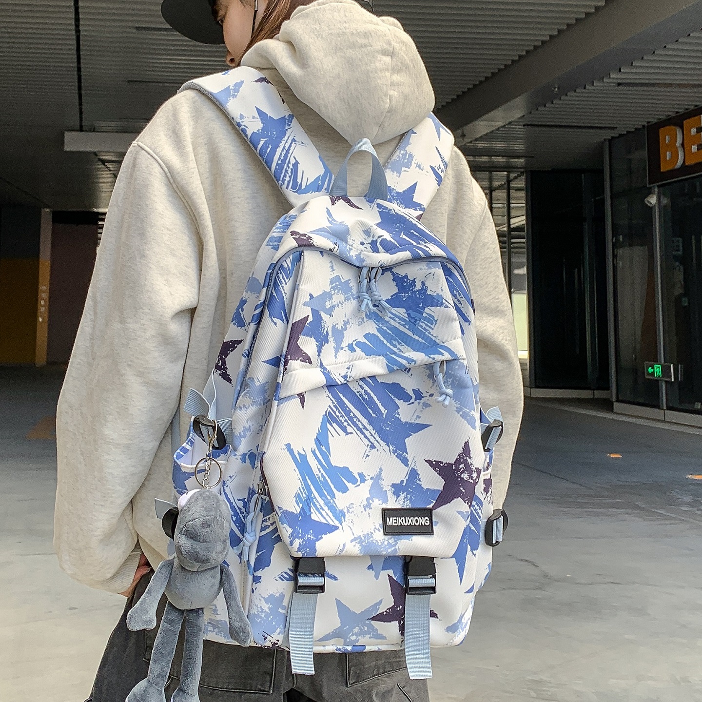 Capacious backpack