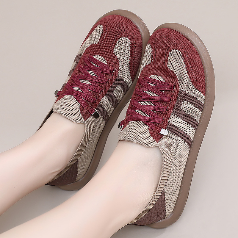Zapatos de mujer verano nuevos zapatos de entrenamiento de estilo único zapatos superficiales transpirables un pie de calzado de calzado zapatos casuales de mujer