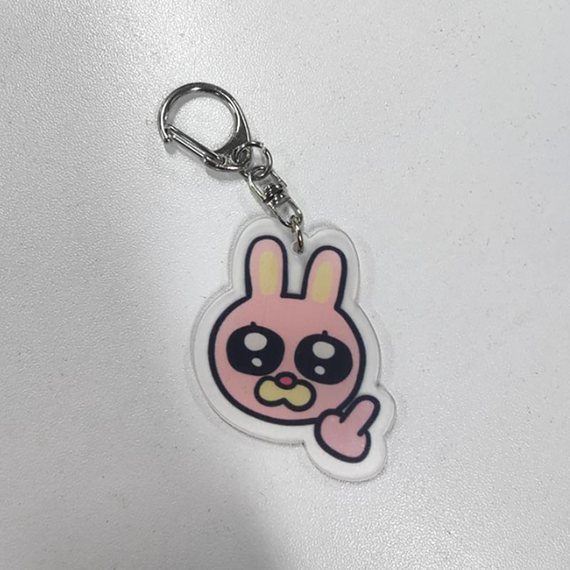 メーカー卸売りの爆発的なアクリルストラップ日系アニメかわいい筆袋バッグ小ストラップ学生のキーホルダー飾り|undefined