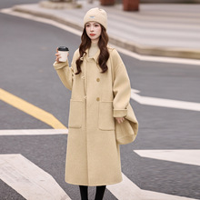 韩系温柔风双面呢羊毛大衣长款女2025冬季新款设计感洋气毛呢外套