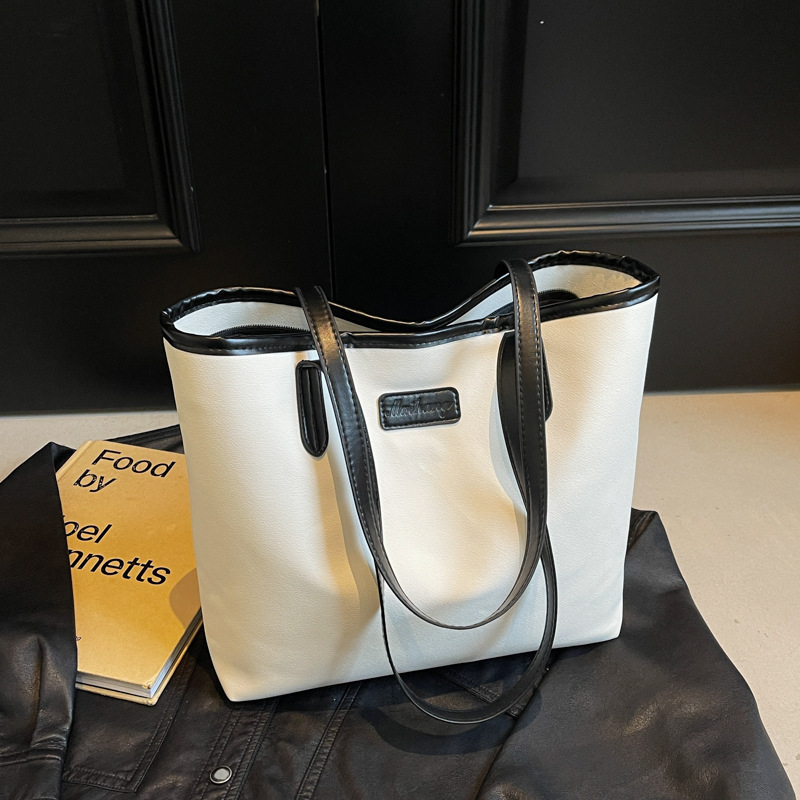 Bolso de gran capacidad de pase de alta calidad 2024 nuevo bolso femenino casual estilo occidental bolso de hombro salvaje bolso popular