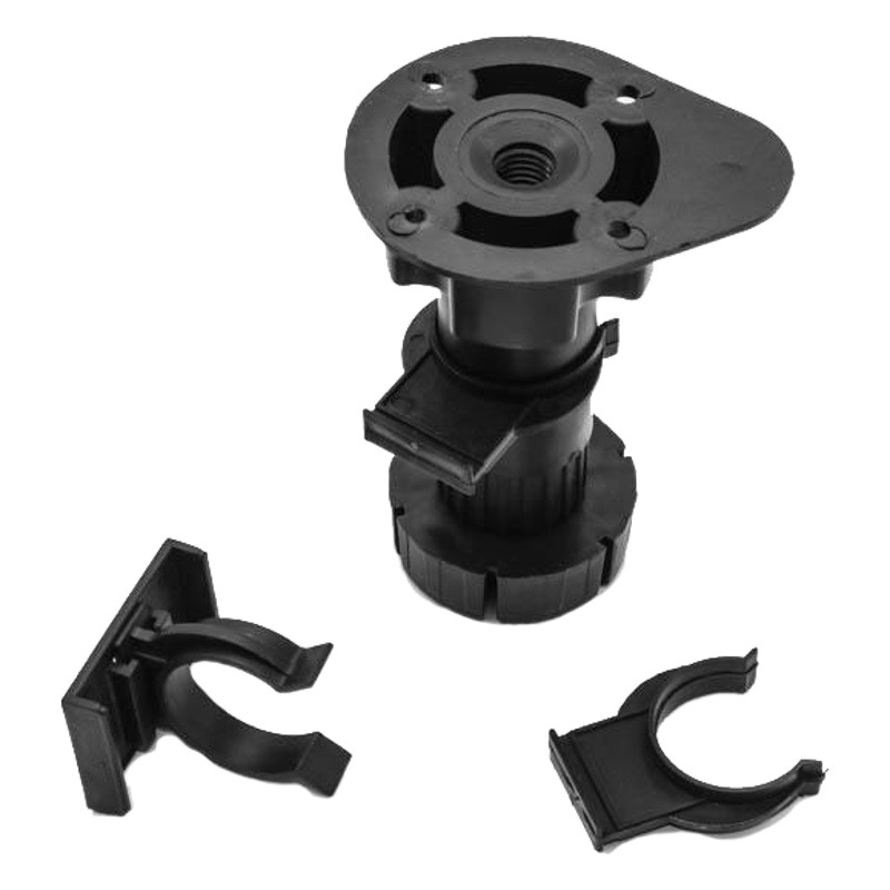 10cm gabinete negro Pie de alta calidad ABS cocina gabinete bordeando la línea 10cm cocina Placa de retención de agua ajustable plástico gabinete pie