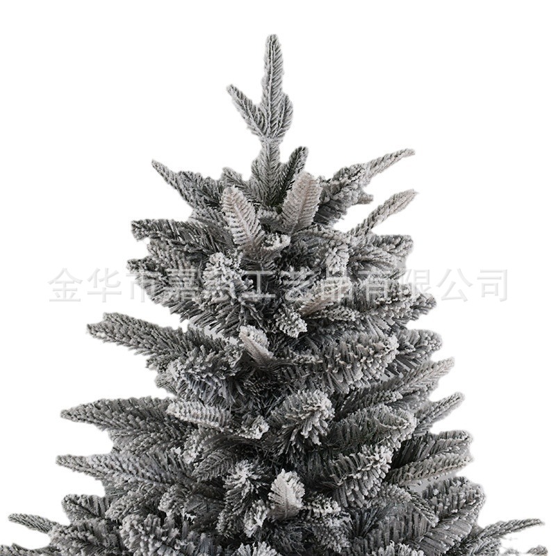 Amazon flocado transfronterizo pulverización blanco árbol de Navidad de alta calidad cifrado árbol de Navidad automático árbol de Navidad blanco en stock al por mayor
