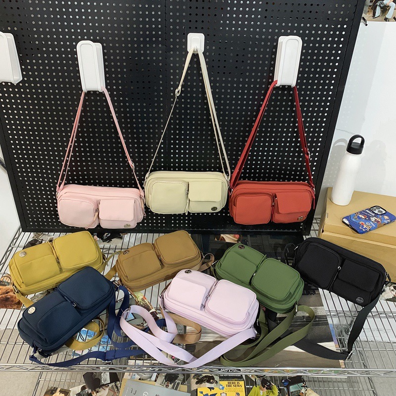 국경 방수 나일론 일본 어깨 가방 LULU 여성용 가방 경량 소형 고급 크로스 바디 백