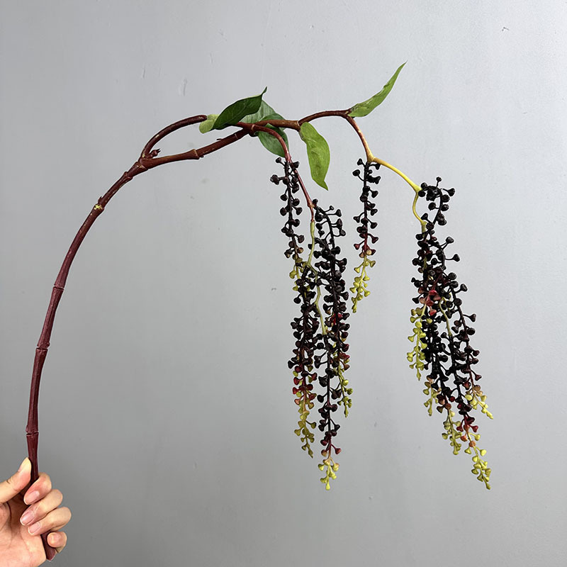 模擬植物吊り下げペリュリウム果実造花アクセサリーペリュリウム家の装飾果実フラワーアレンジメントソフト接着剤恋人の涙仏ビーズ|undefined
