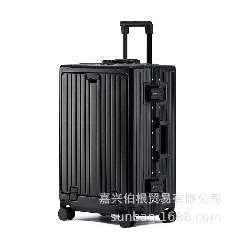 클래식 블랙 [폭발적인 고급 다기능 전면 개방 알루미늄 상자]]