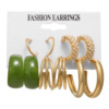 Metal retro earrings, fashionable advanced set, suitable for import, European style, high-quality style, wholesale