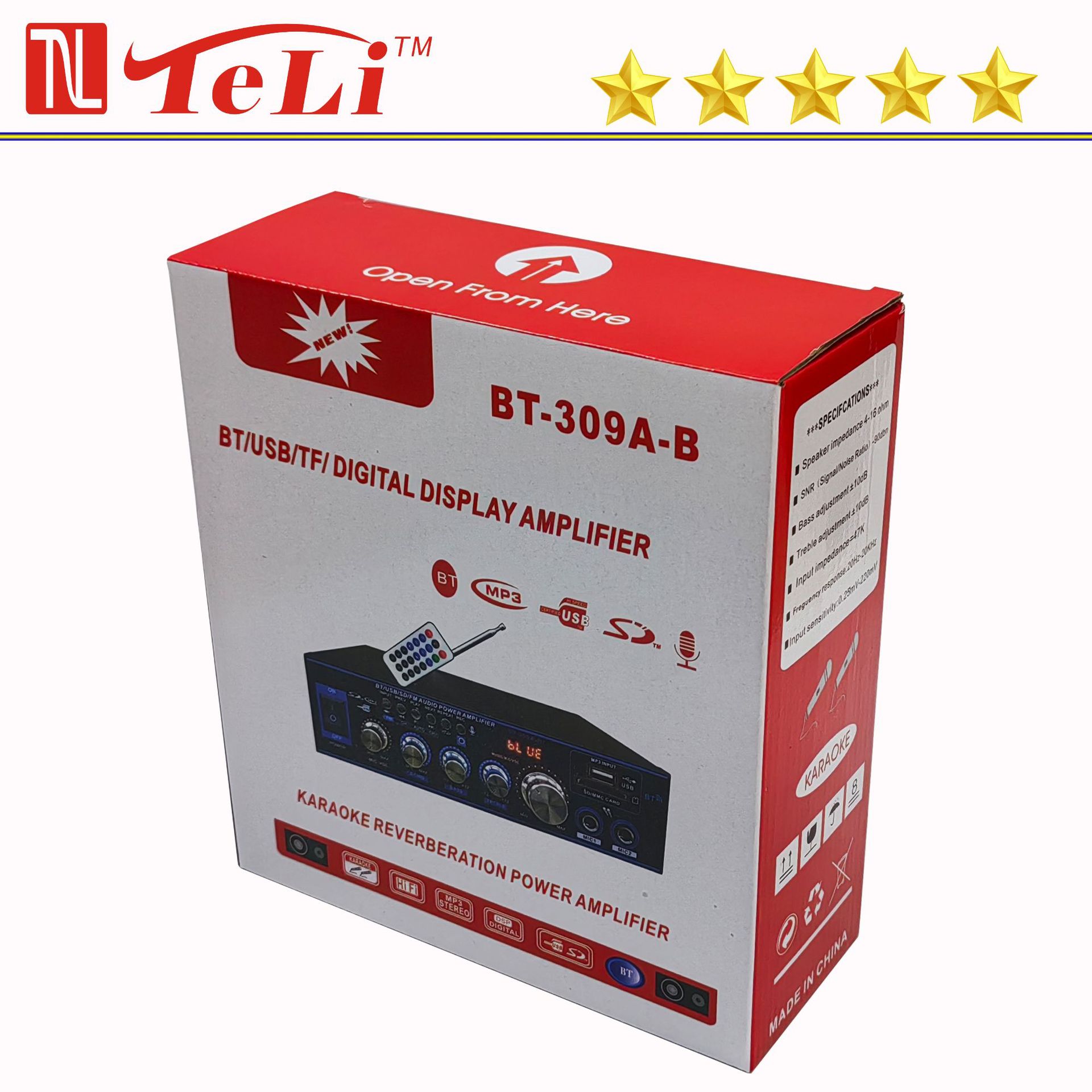 Усилитель HiFi черный EU 220V