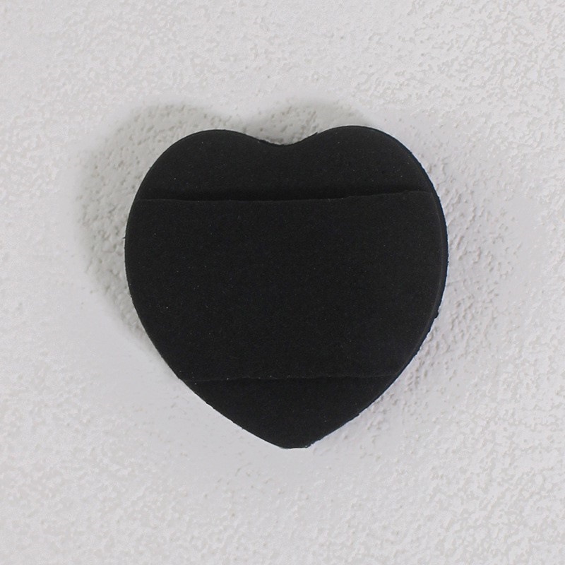 Corazón de dedo pulgar dedo polvo de cojín de aire para secar y húmedo de doble uso de polvo de blindaje facial algodón de maquillaje de alta elasticidad
