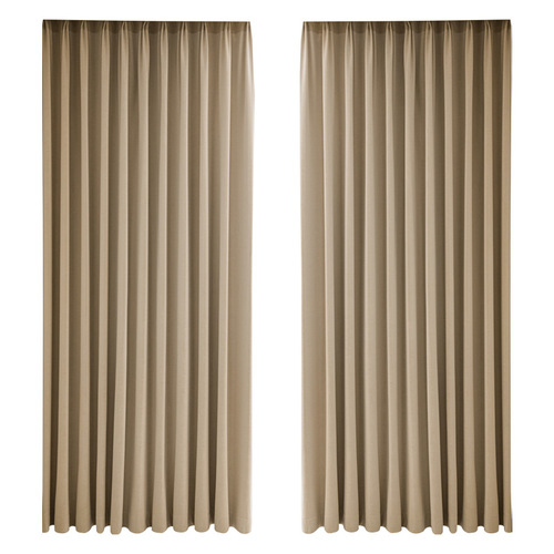 Red Wide Send Shaped Full Blackout Velvet Curtain Heat Insulation Soundproofing Matte Non-reversing Velour Three-layer Composite 3D Hot Pressed Finished Product 