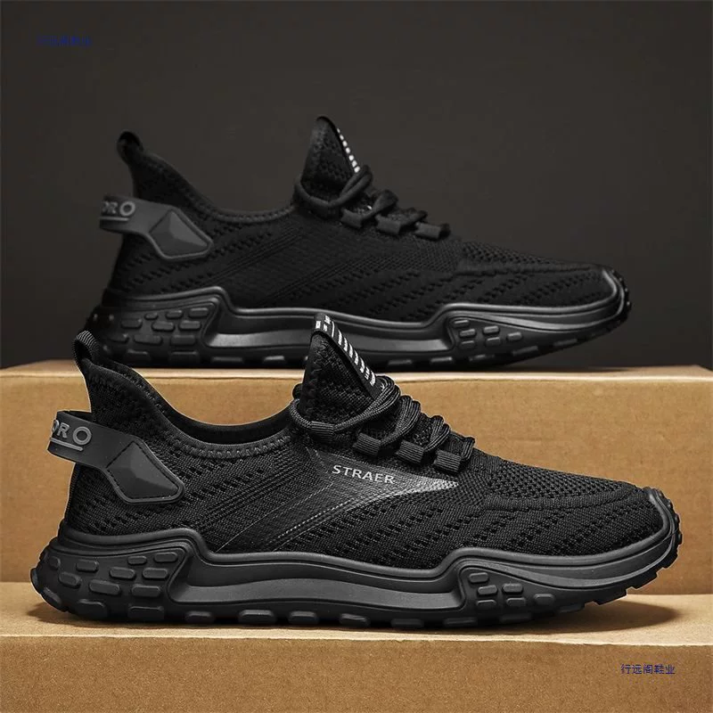 2025 новых универсальных дышащих спортивных и повседневных мужских туфель на мягкой подошве из сетки для лета, модные, легкие и не вонючие.