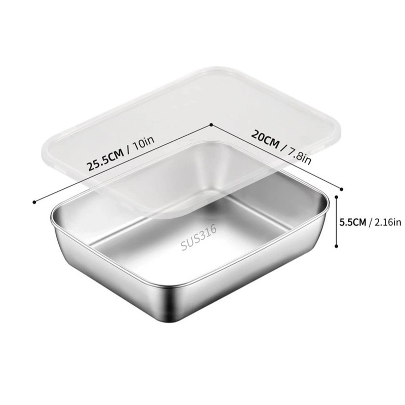ステンレス製フレーバーボックス、蓋付き鮮度保持ボックス、食品グレードの密封ボックス、タオルトレイ、角型食品準備ボックス、弁当箱、包装箱|undefined