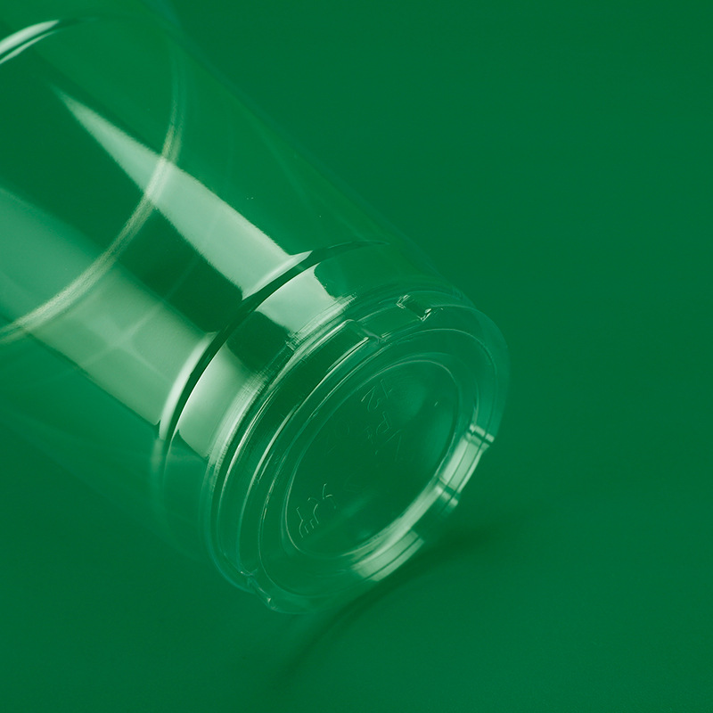 89 calibre embalaje transparente luz taza leche té para llevar sellado taza de fondo plano ampolla desechable bebida fría taza fábrica en stock