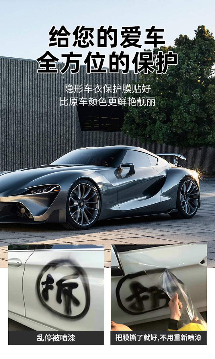 TPU BASF Paint Protection Film 6.5-7.5-8.5-10MIL 6-Year Warranty