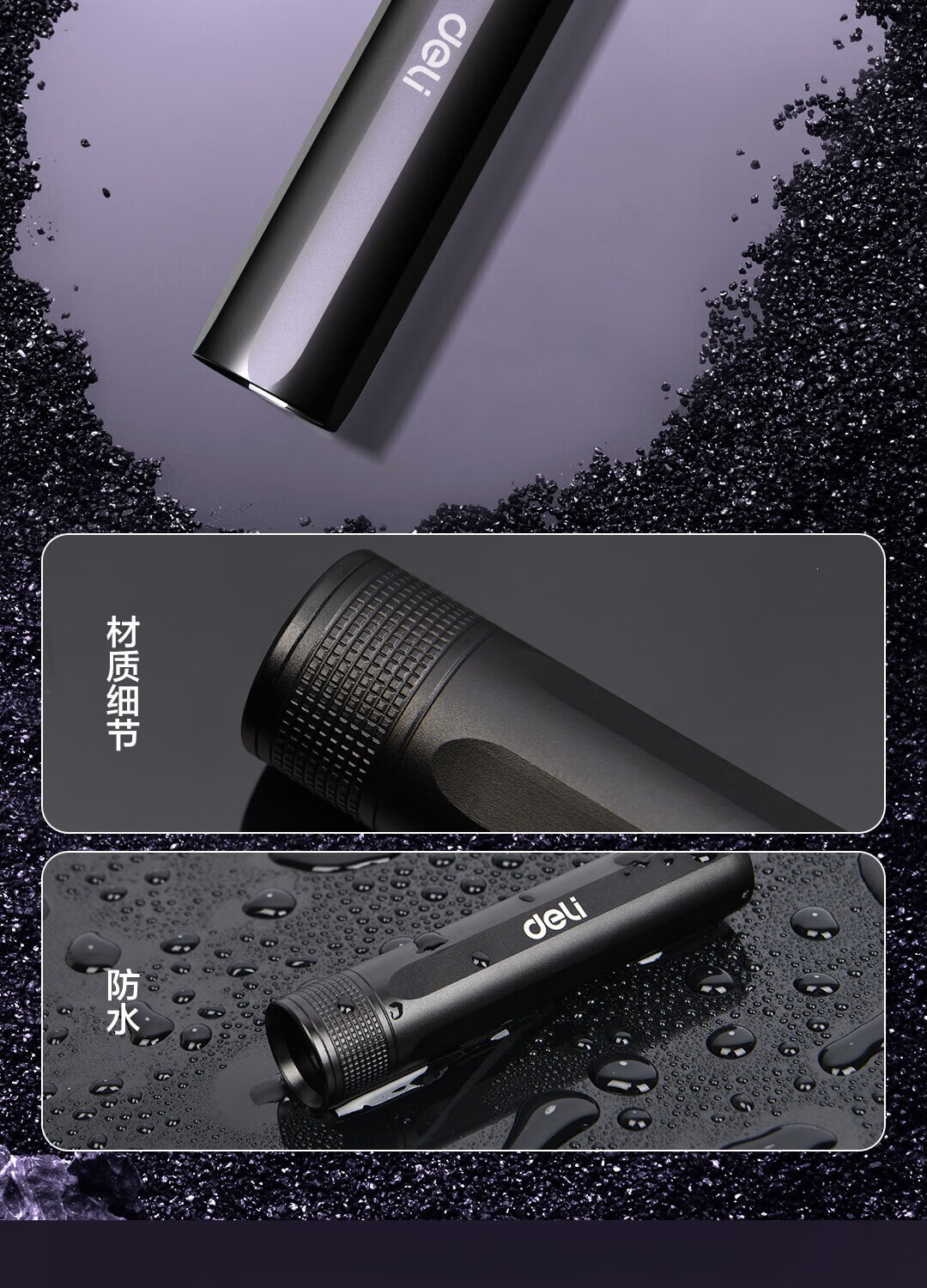 Deli Uv Light for Identification, Wood's Lamp for Fruit, Vegetable, and Cat Skin Fungus Detection, Ultraviolet Light Dl551100