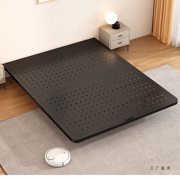 Suspended Bed Wrought Iron Bed Without Bedside Tatami Suspended Carbon Steel Bed Frame Without Backrest Bed Bedroom Home Double Bed