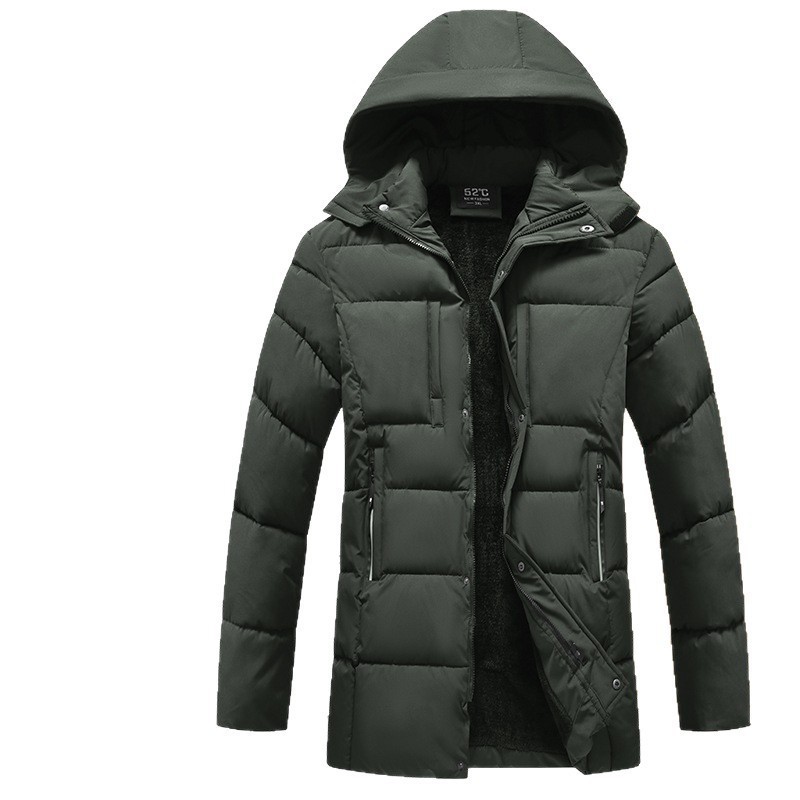 Capa de algodón transfronteriza para hombres en invierno grueso de moda de moda de moda de hombre chaqueta de algodón de negocios chaqueta de algodón de invierno para hombres chaqueta grande
