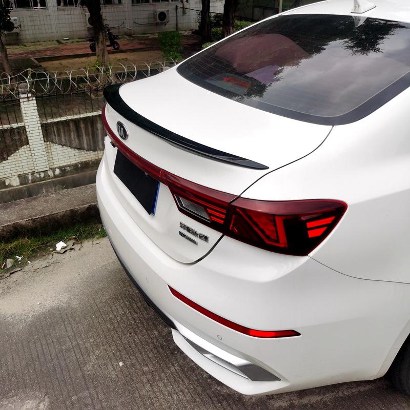 Suitable for 2019-2024 Kia K3 Rear Wing New K3 Modification Special Punch-Free Paint Decorative Tail Press