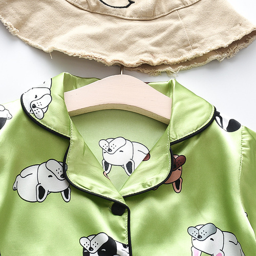  new summer fashion Korean style trendy boys and girls casual home wear two-piece set Mufurui BB105