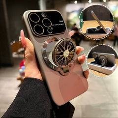 新款解壓旋轉陀螺支架大視窗適用於蘋果iPhone15promax高端磨砂14