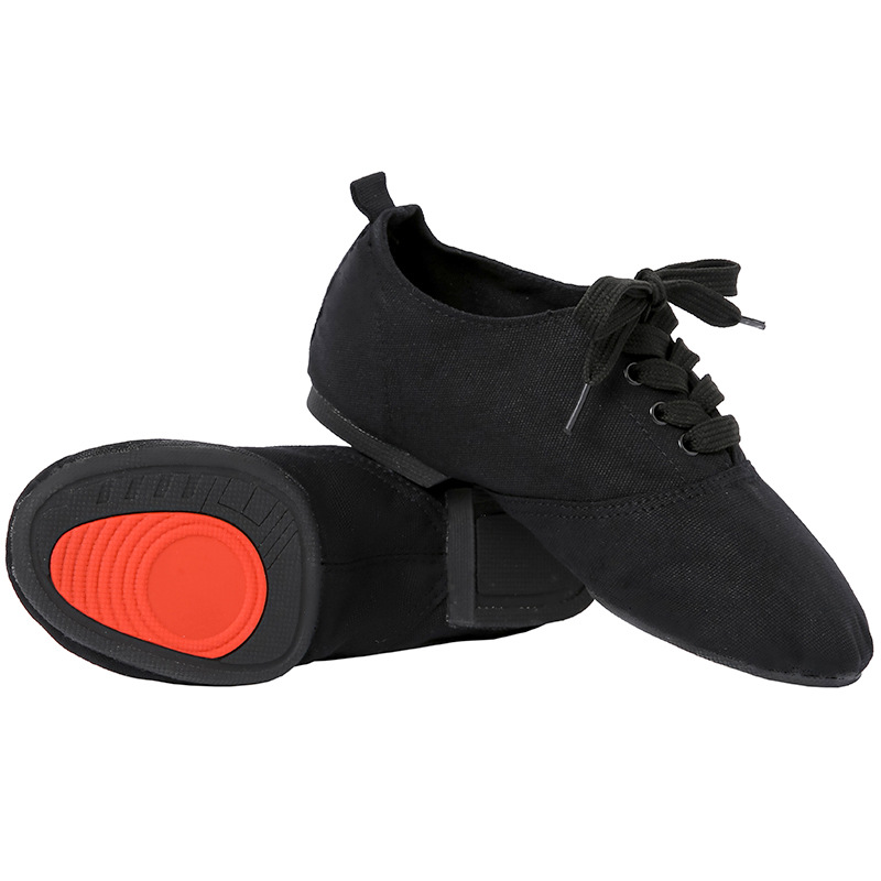 Suela de goma al aire libre lona adultos botas de Jazz de fondo suave zapatos de baile nuevos zapatos de práctica zapatos de baile moderno de las mujeres zapatos de baile