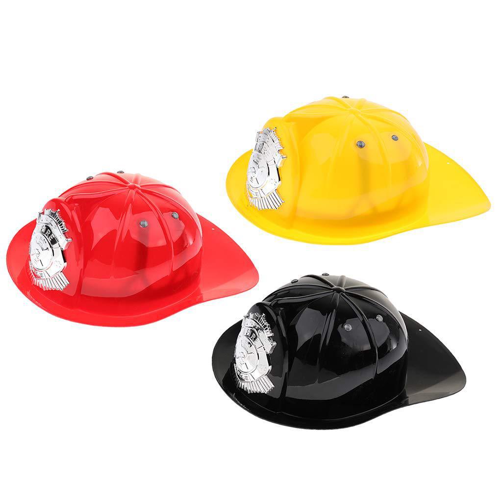 Children's Thickened Play-house Firefighter Hat Maintenance Worker Helmet Role Play Sam Game Toy Gift