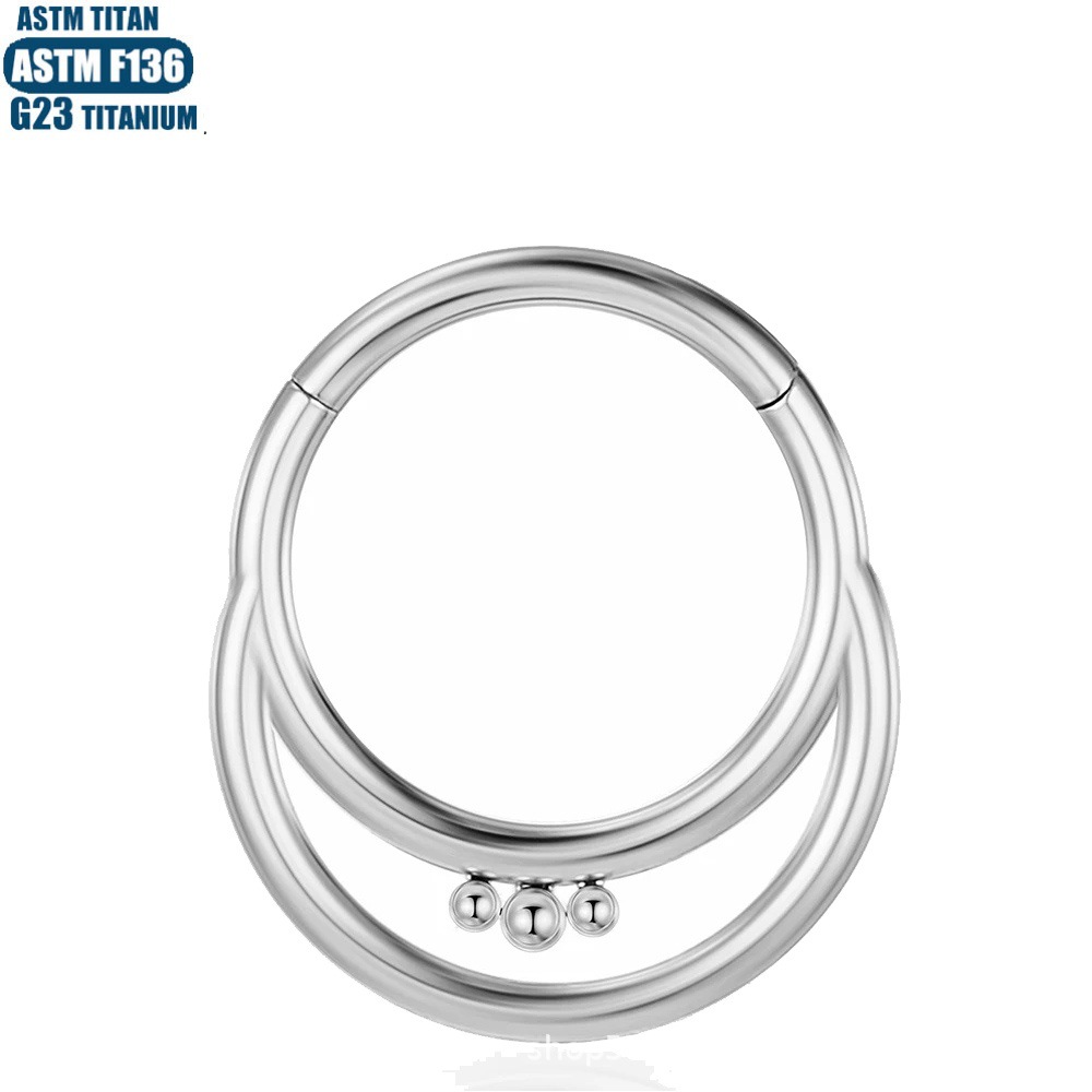 Silver pointed spike labret stud material detail
