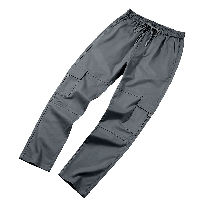 Men's Clothing Men's Casual Trousers Loose Fit Multi Pocket Cargo Pants Patchwork Straight Leg For Formal & Casual_viptrois.com