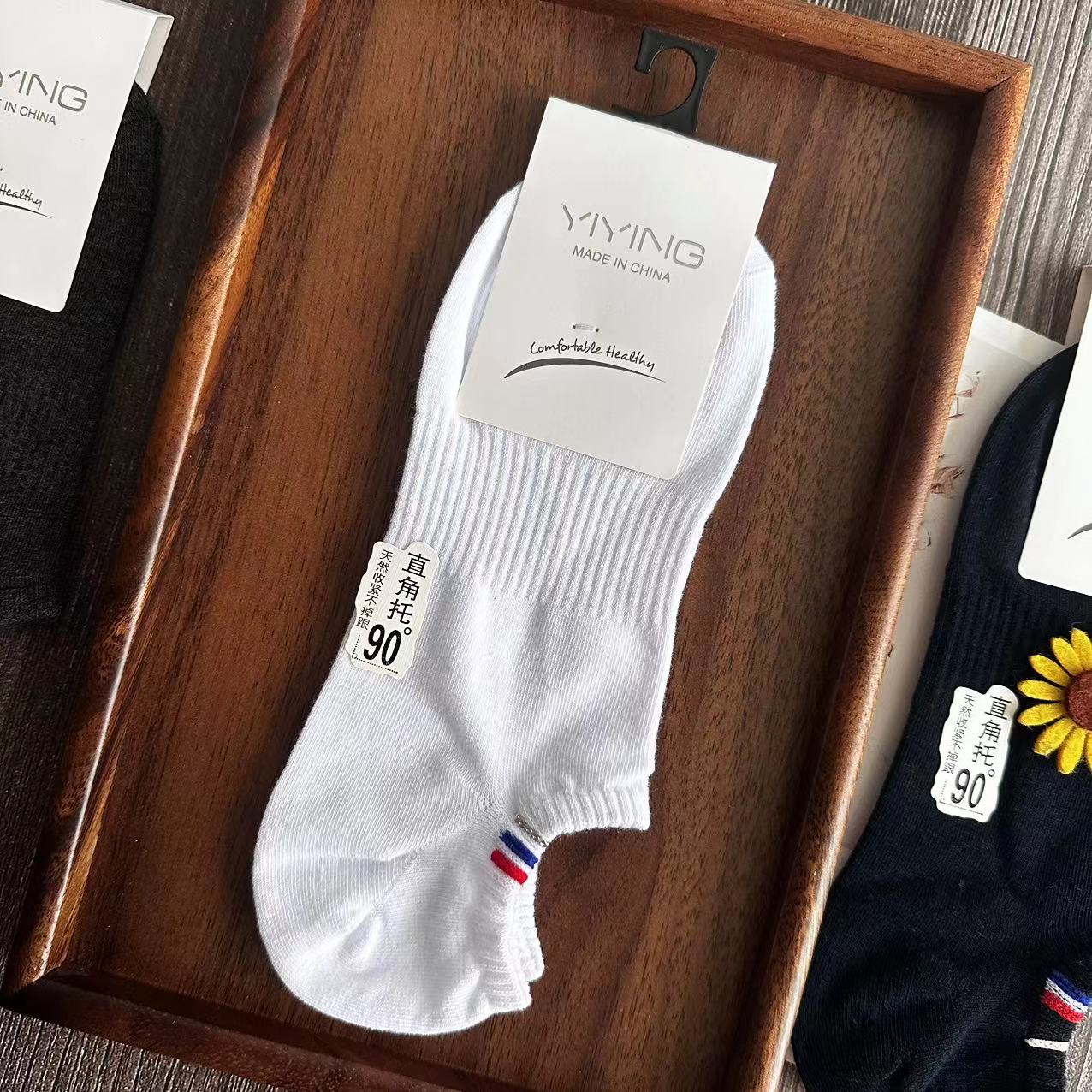 ¡Cada par de proveedores tiene un gancho! Calcetines finos para niños de primavera y verano, calcetines de algodón a rayas de moda transpirables que absorben el sudor