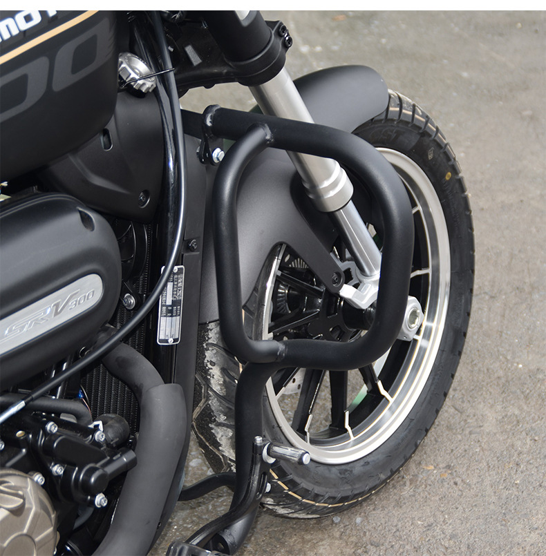 Suitable for Qianjiang Flash 400 motorcycle front bumper, Flash 400 AMT anti-fall bar, protective bar, modification accessories