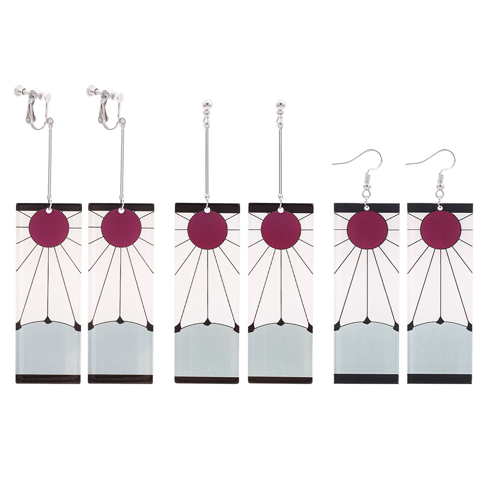 Daily Occasion 1 Pair Fashion Cartoon Plating Arylic Drop Earrings