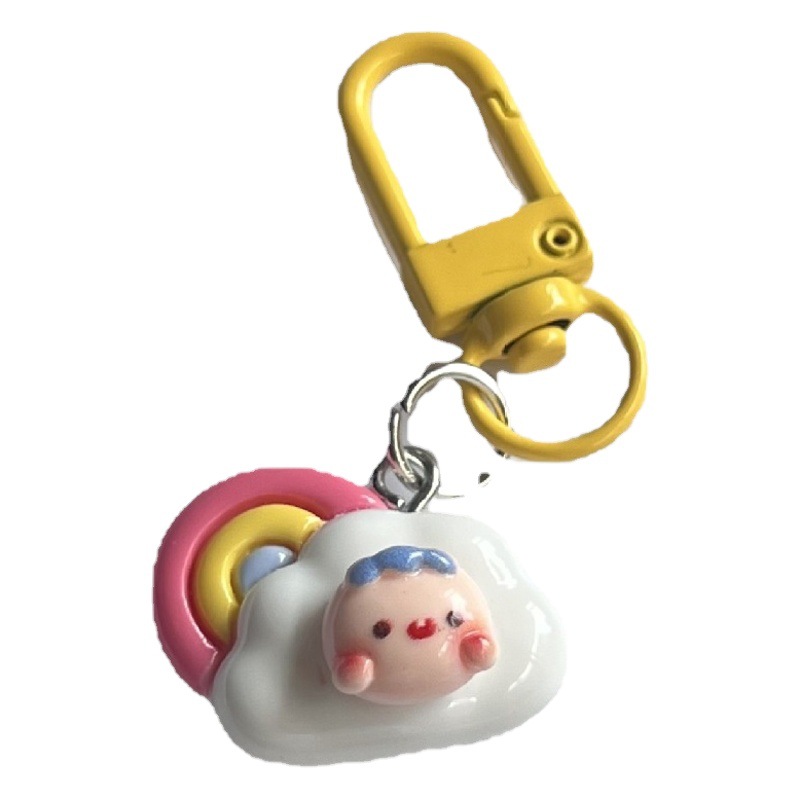 Lindo cielo lindo llavero colgante Luna estrella estudiante bolsa novias regalo de dibujos animados adornos