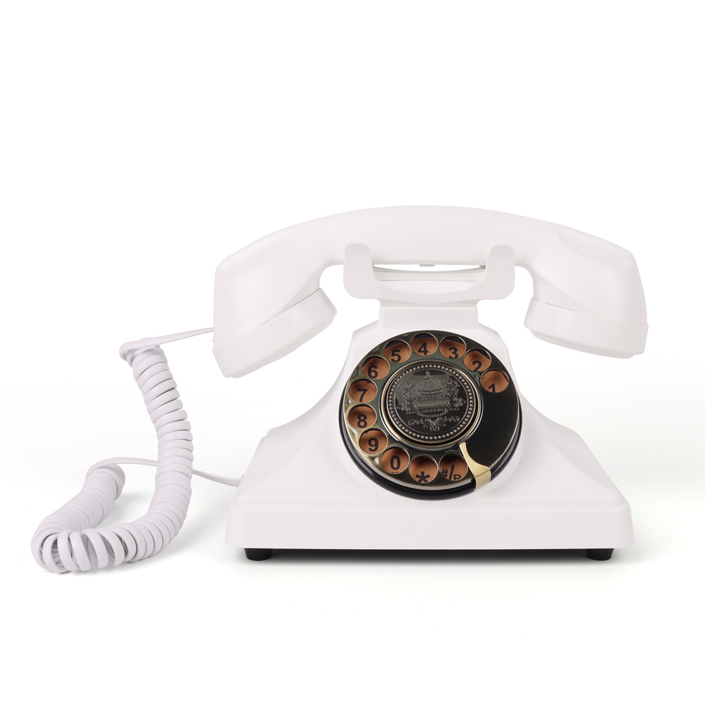 Teléfono retro transfronterizo, teléfono de botón, teléfono fijo, para habitación de huéspedes, oficina, teléfono móvil para el hogar, hotel, estilo antiguo