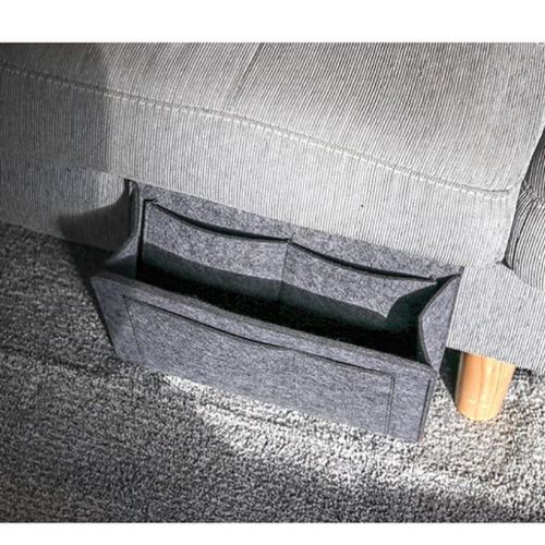 Felt bedside storage bag hanging bag bedside hanging basket for mobile phone small cloth bag storage rack remote control miscellaneous storage bag