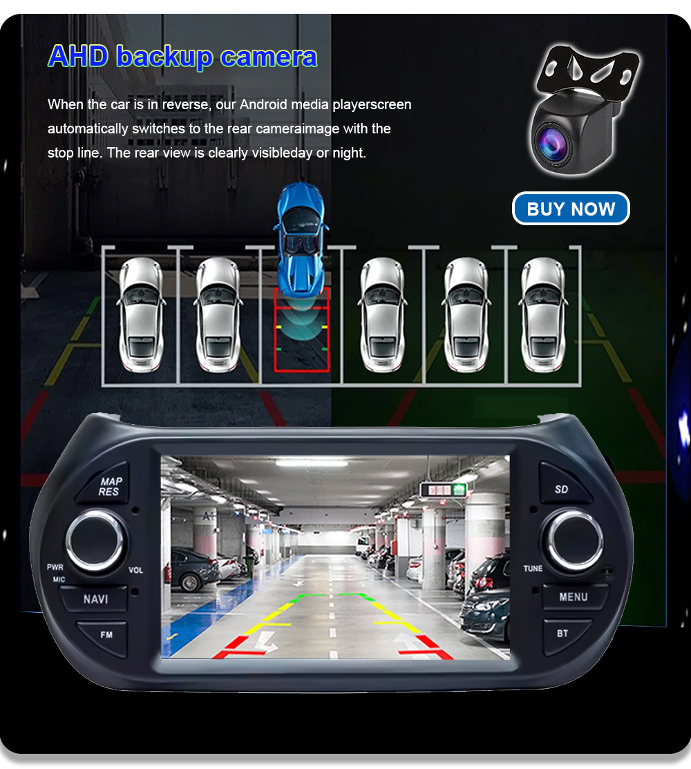Cross-Border Suitable for 08-17 Fiat Florida Carplay Car Central Control Large Screen Gps Car Navigation
