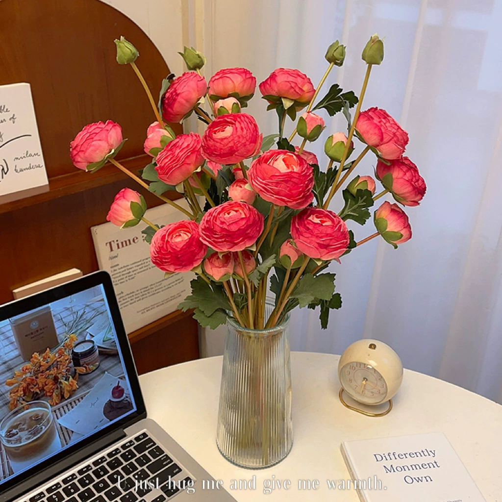 Пион искусственный цветок комнатная гостиная декоративные украшения для цветов обеденный стол украшения для цветов Элитный цветок букет из сухоцветов легкая роскошь