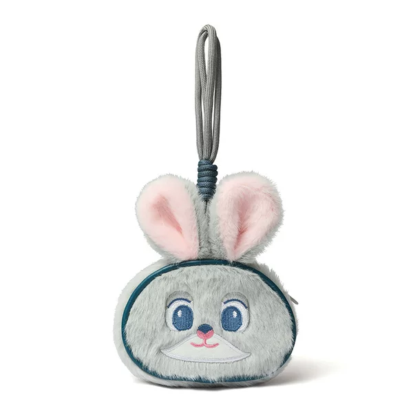 Cute cartoon animal coin purse plush toy earphone case doll backpack pendant panda rabbit figurine decoration