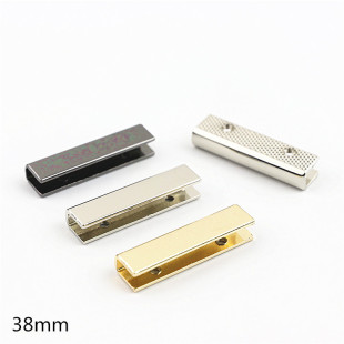 Luggage handbag hardware accessories zinc alloy die-casting straight strip edge banding strip edge banding decorative buckle edge length 38mm